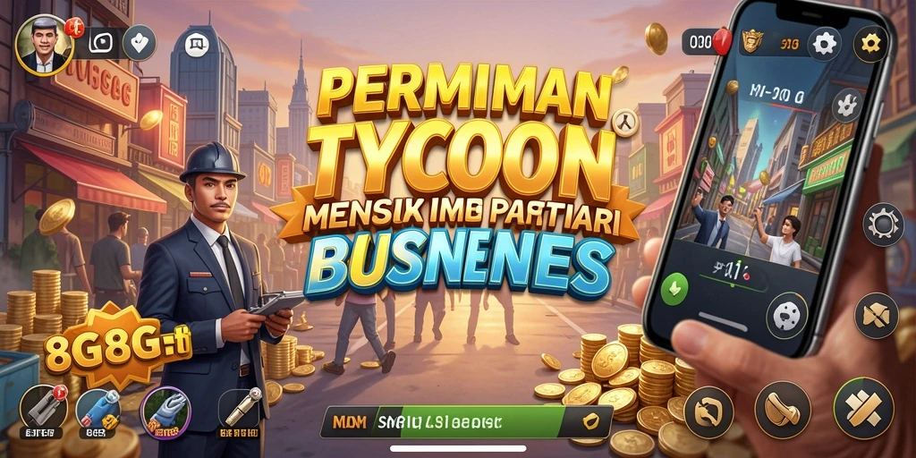 Screenshot gameplay 8G8G yang menunjukkan strategi Tycoon yang menarik.