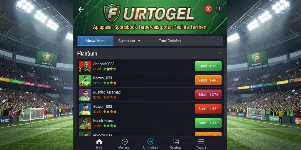 Tampilan antarmuka aplikasi EUROTOGEL dengan pilihan taruhan yang beragam.