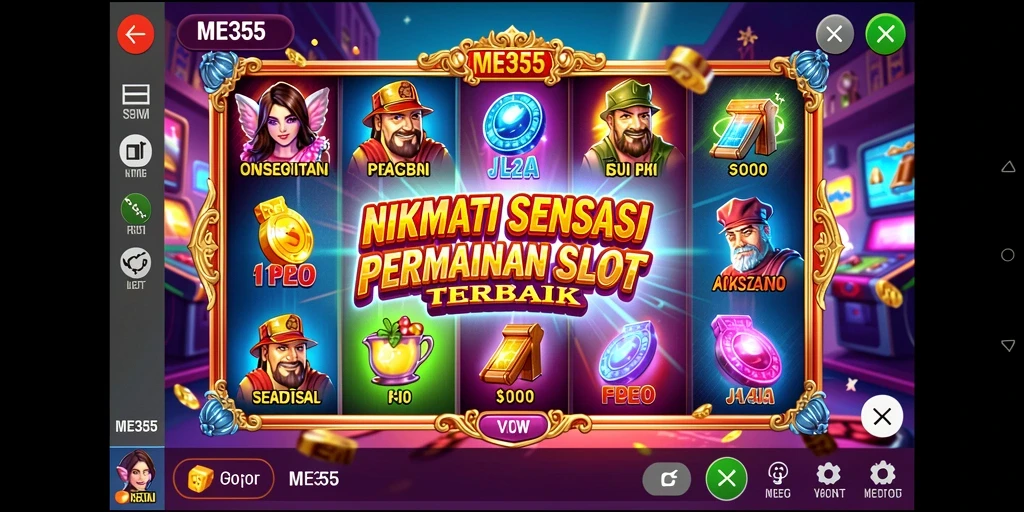 Screenshot menunjukkan gameplay mendebarkan dengan tema slot yang menarik.