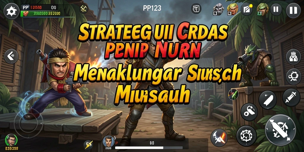 Gameplay PP123 menampilkan pertempuran strategis yang mendebarkan.