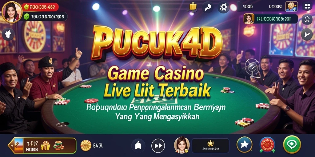 Tampilan gameplay menarik dari PUCUK4D di Live Casino.