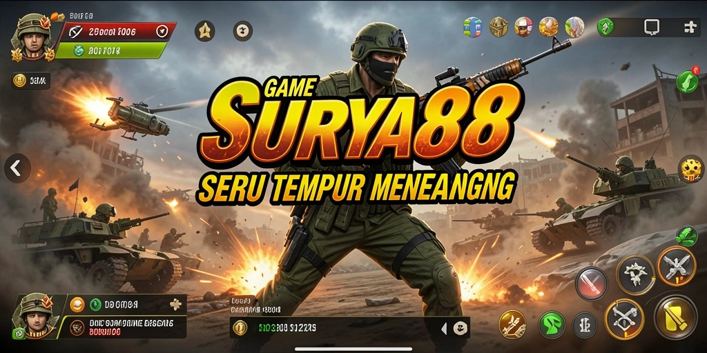 Tampilan gameplay menegangkan dalam SURYA88 dengan grafis yang menawan.