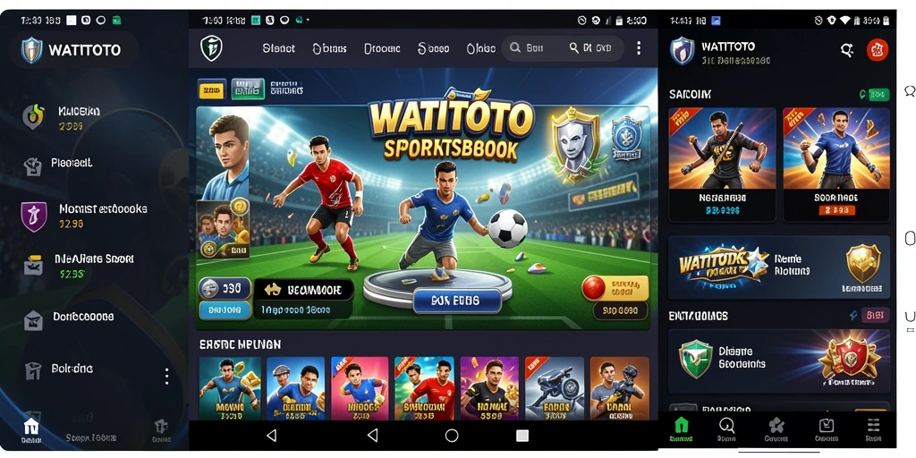 Tampilan gameplay fitur taruhan olahraga di WATITOTO.